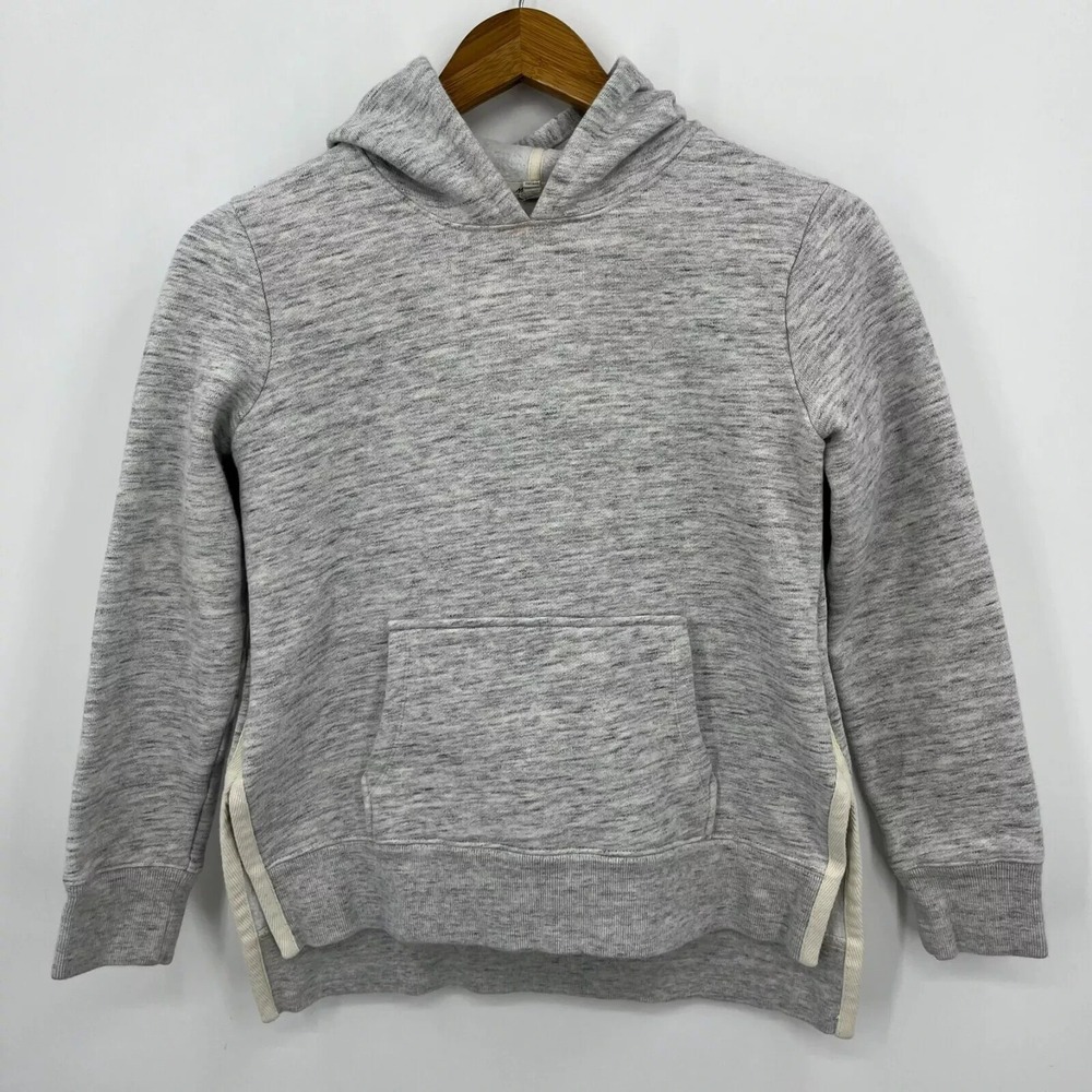 Madewell Hoodie Women's Size XS Gray Pocket Slit Pullover Cotton Blend